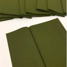 Double Sided Crepe Paper ~ Gloria Doublette from Germany ~ Olive Green